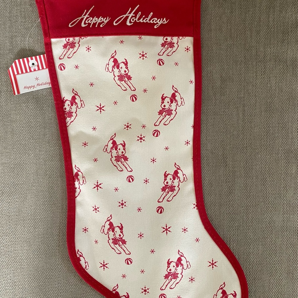 Harry Barker Retro Dog Print Christmas Stocking NEW